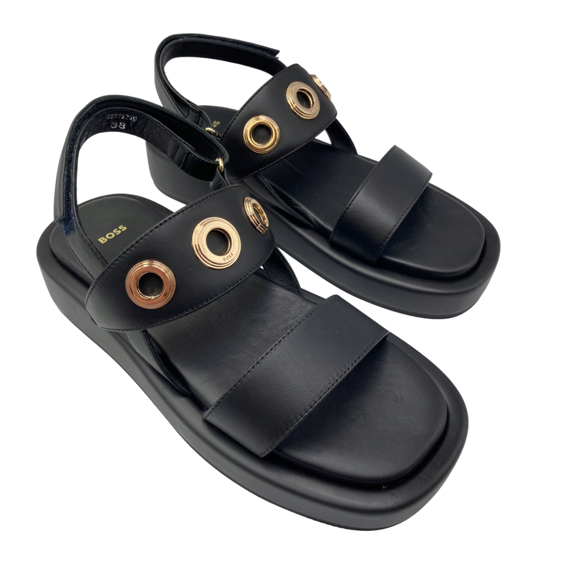Black - Lifestyle - Boss Womens-Ladies Scarlet Sandals