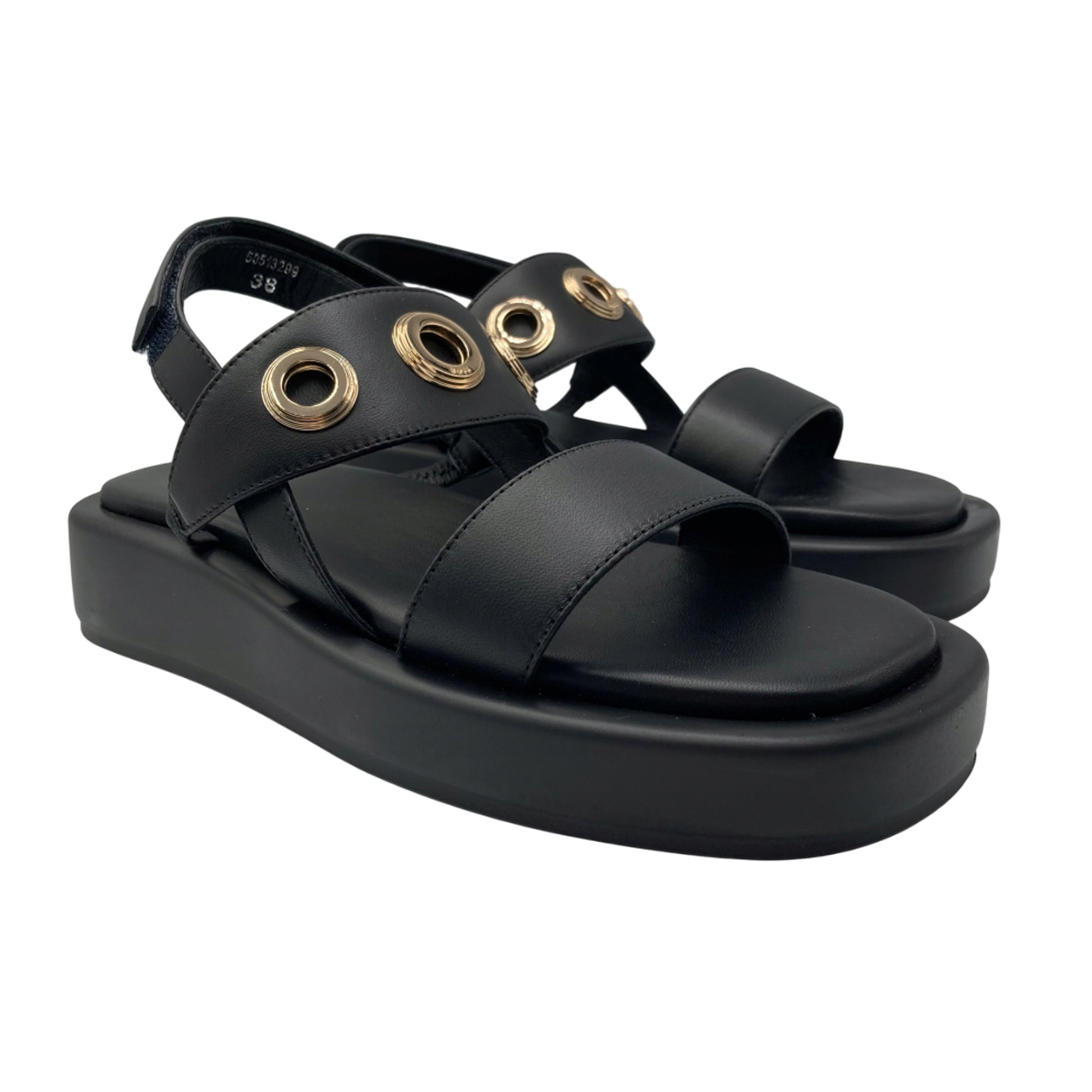 Black - Front - Boss Womens-Ladies Scarlet Sandals