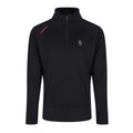 Black - Front - Luke 1977 Mens Indicator Zip Funnel Neck Sweatshirt