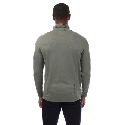 Green - Back - Lyle & Scott Mens Snood Collar Summer Sweatshirt