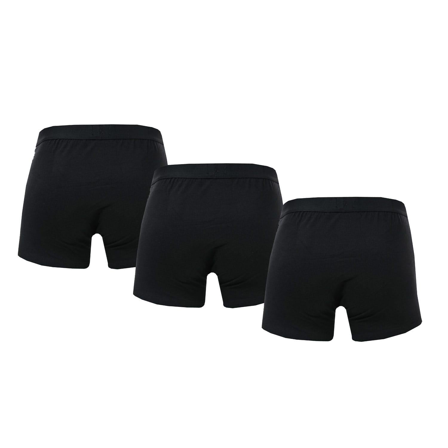 Black-White - Back - Lyle & Scott Mens Nathan Boxer Shorts (Pack of 3)