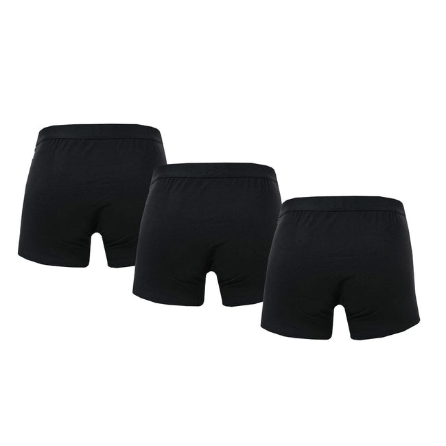 Black-White - Back - Lyle & Scott Mens Nathan Boxer Shorts (Pack of 3)