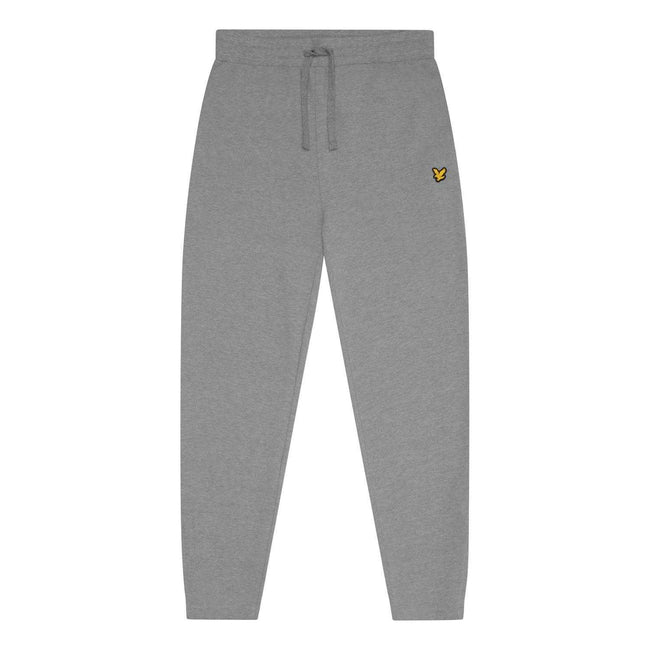 Grey - Front - Lyle & Scott Mens Fly Fleece Tracksuit Bottoms