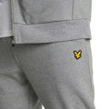 Grey - Side - Lyle & Scott Mens Fly Fleece Tracksuit Bottoms
