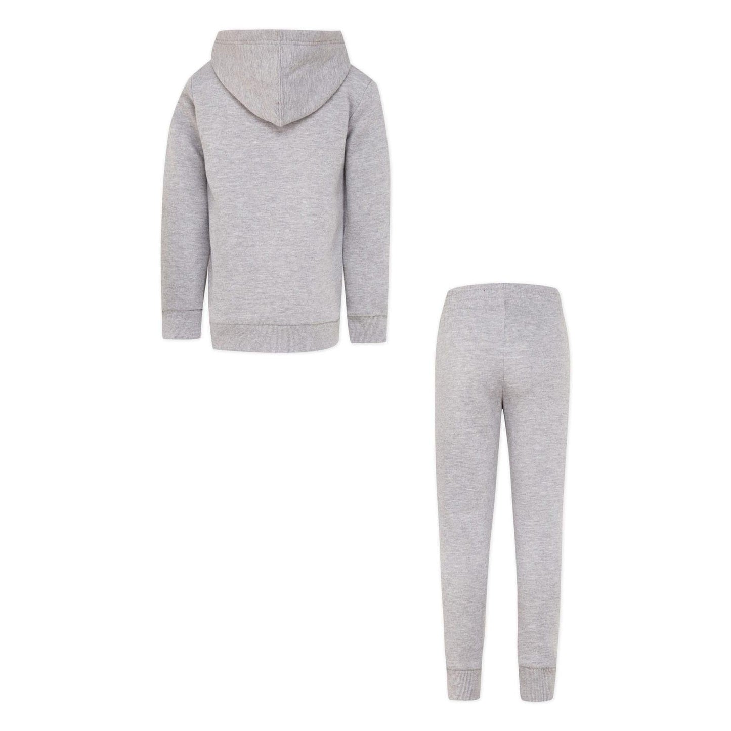 Grey - Back - Converse Childrens-Kids Logo Hoodie & Bottom Set