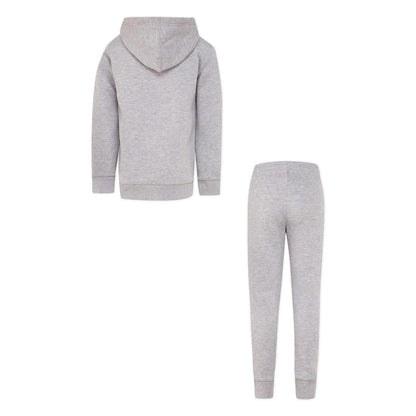 Grey - Back - Converse Childrens-Kids Logo Hoodie & Bottom Set