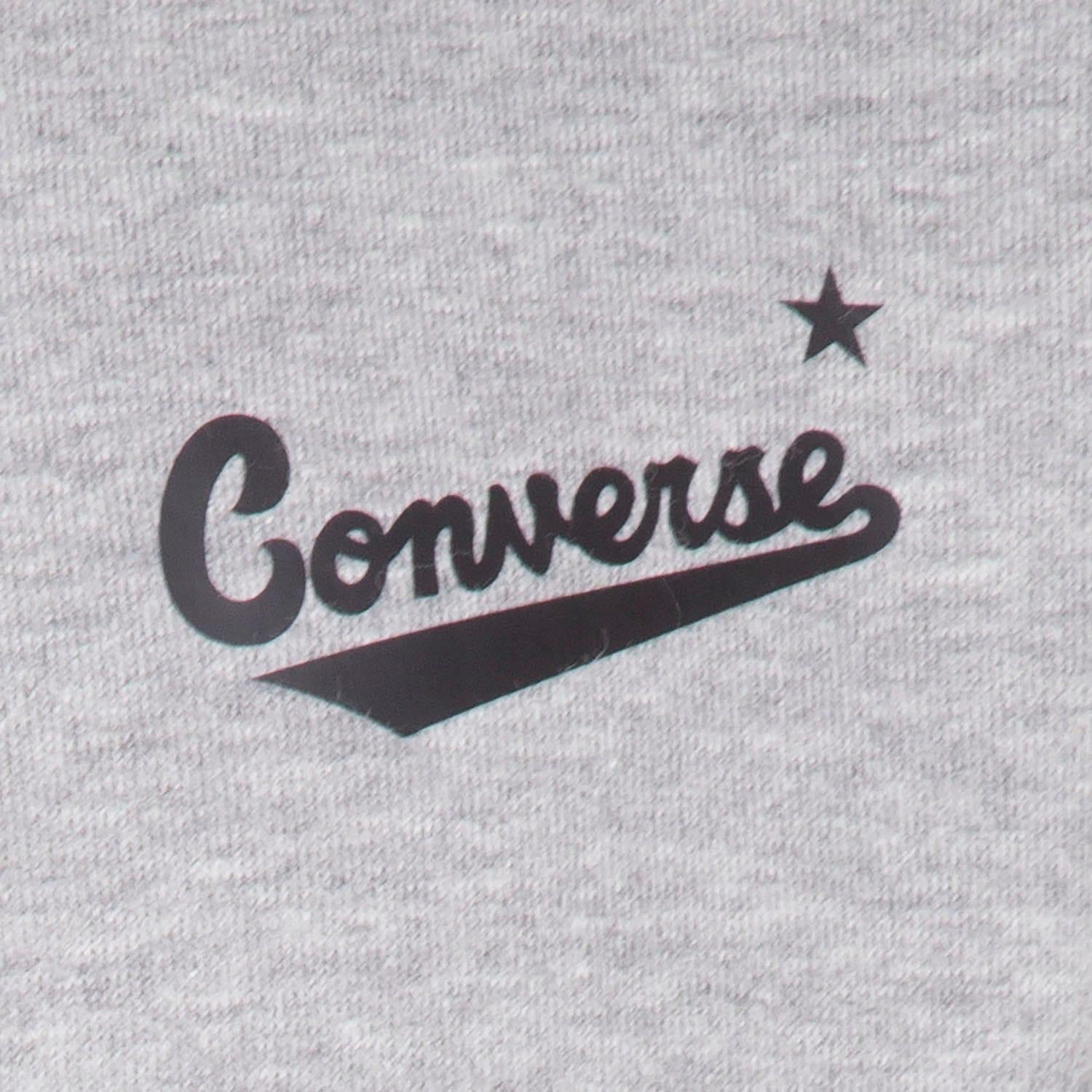 Grey - Side - Converse Childrens-Kids Logo Hoodie & Bottom Set