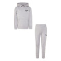 Grey - Front - Converse Childrens-Kids Logo Hoodie & Bottom Set