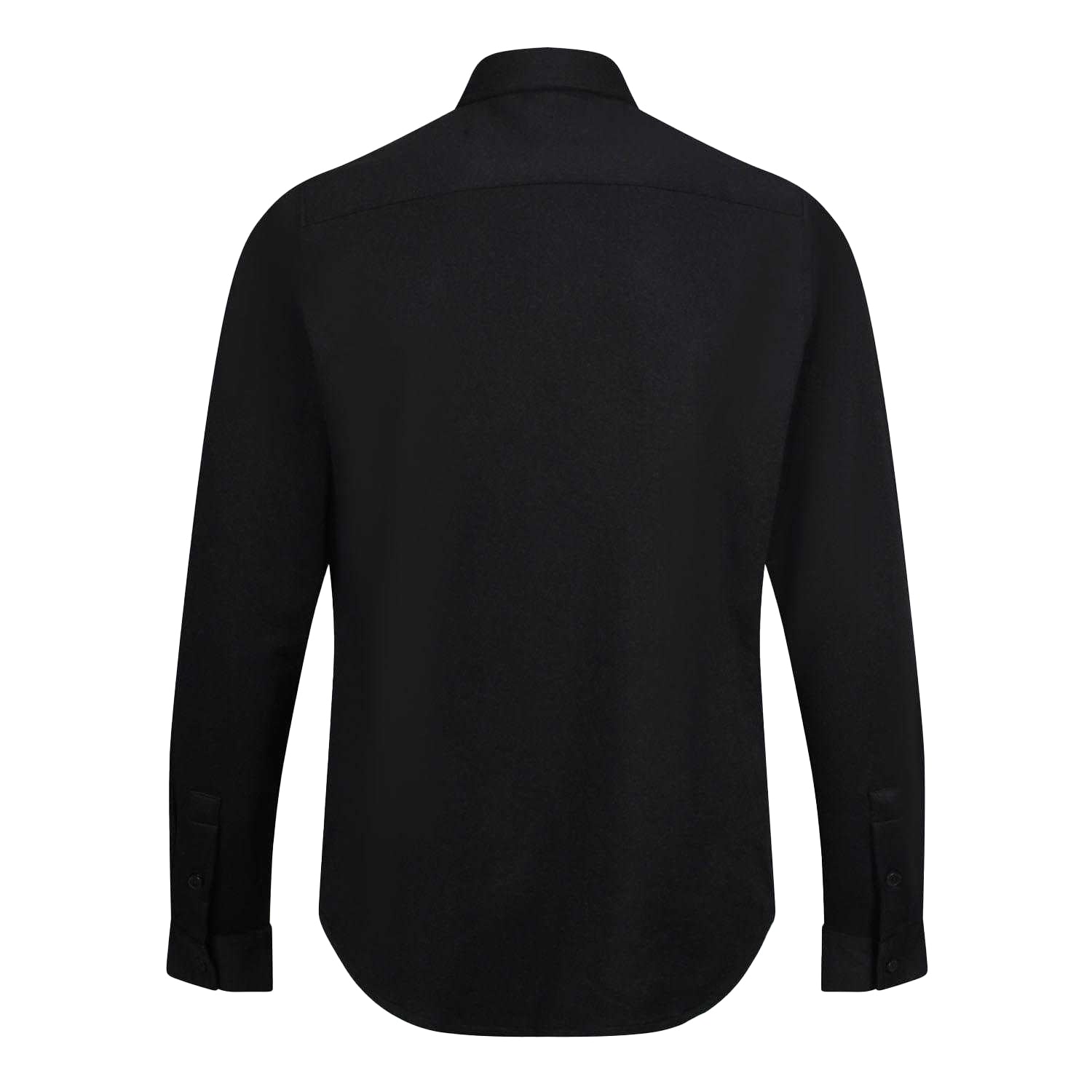 Black - Back - Luke 1977 Mens Bar Fly Patch Pocket Overshirt