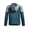 Blue - Back - Under Armour Childrens-Kids Grid Fleece Full Zip Jacket
