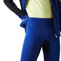 Blue - Side - Lacoste Mens Sport Leggings