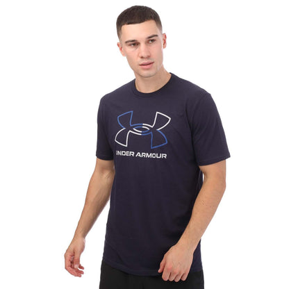 Navy - Front - Under Armour Mens GL Foundation Short-Sleeved T-Shirt