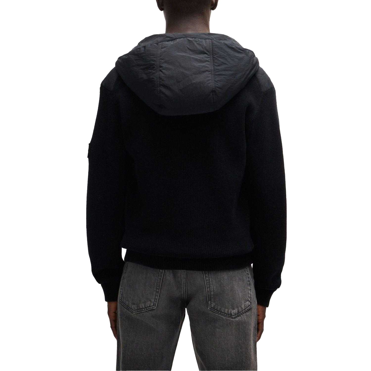 Black - Back - Boss Mens Kalbero Relaxed Fit Padded Jacket