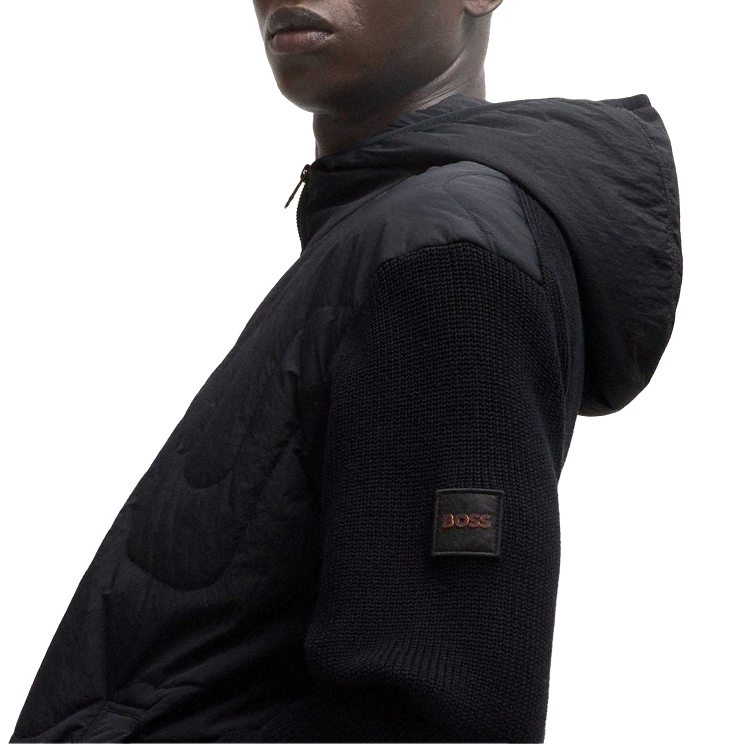 Black - Lifestyle - Boss Mens Kalbero Relaxed Fit Padded Jacket