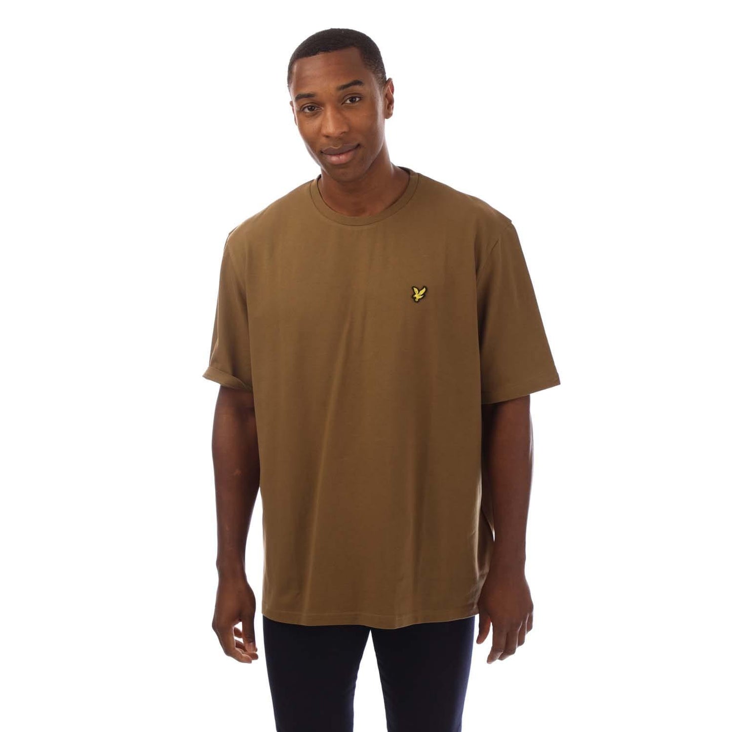 Brown - Front - Lyle & Scott Mens Pique T-Shirt