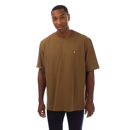 Brown - Front - Lyle & Scott Mens Pique T-Shirt