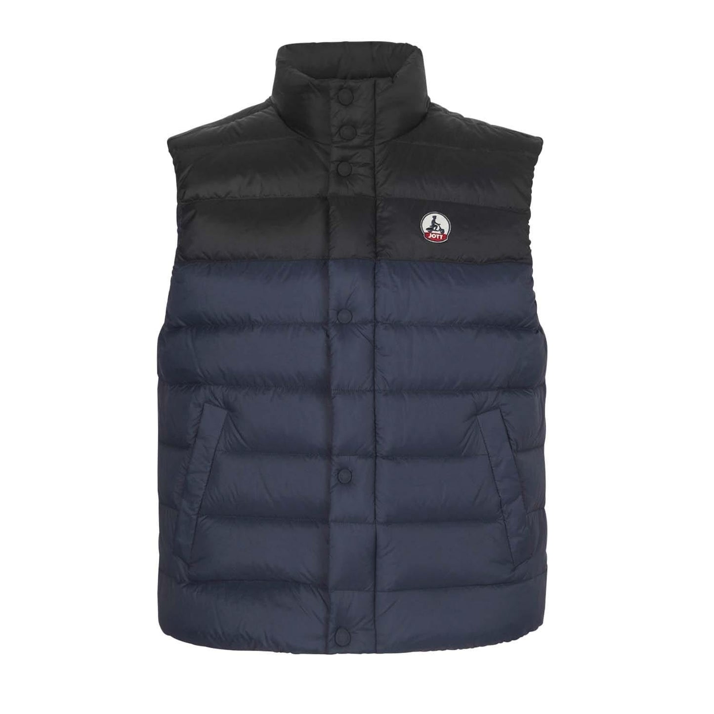 Navy - Front - Jott Mens Thomas Two Tone Winter Gilet