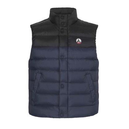 Navy - Front - Jott Mens Thomas Two Tone Winter Gilet