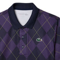 Purple - Side - Lacoste Womens-Ladies UV Protection Regular Golf Polo Shirt
