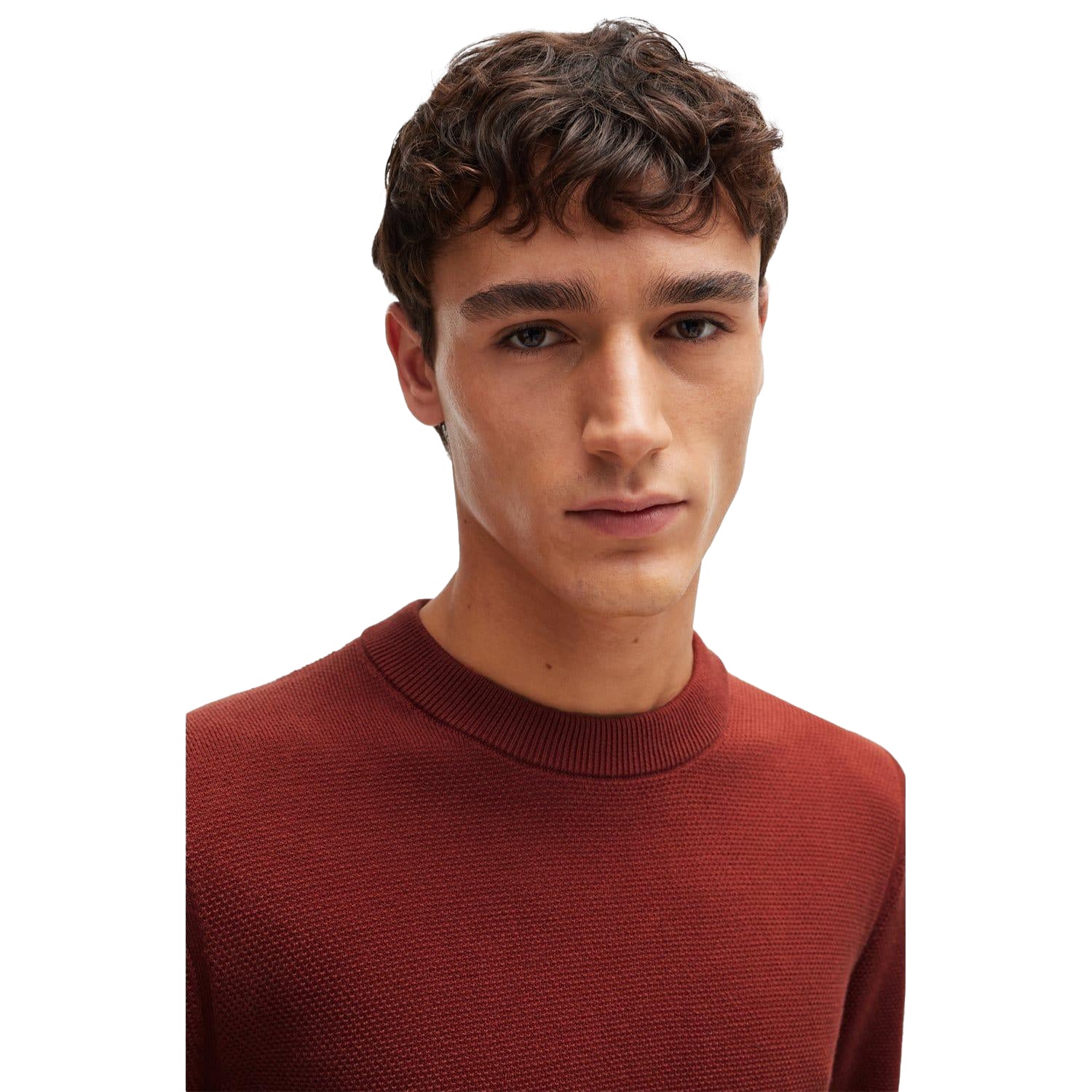 Brown - Lifestyle - Boss Mens Ecaio-P Crew Neck Sweatshirt