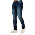 Dark Blue - Front - Duck and Cover Mens Maylead Slim Jeans