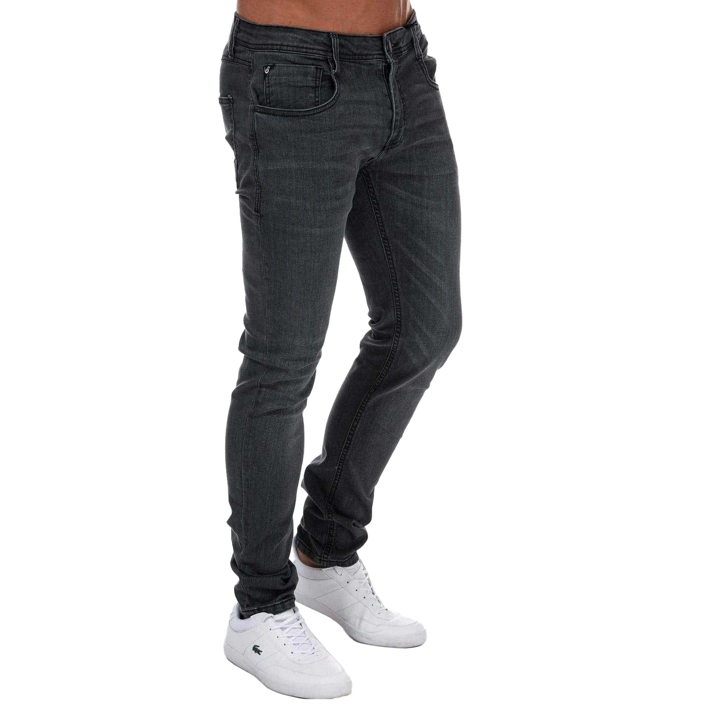 Grey - Front - Duck and Cover Mens Maylead Slim Jeans