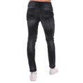 Black - Back - Duck and Cover Mens Maylead Slim Jeans