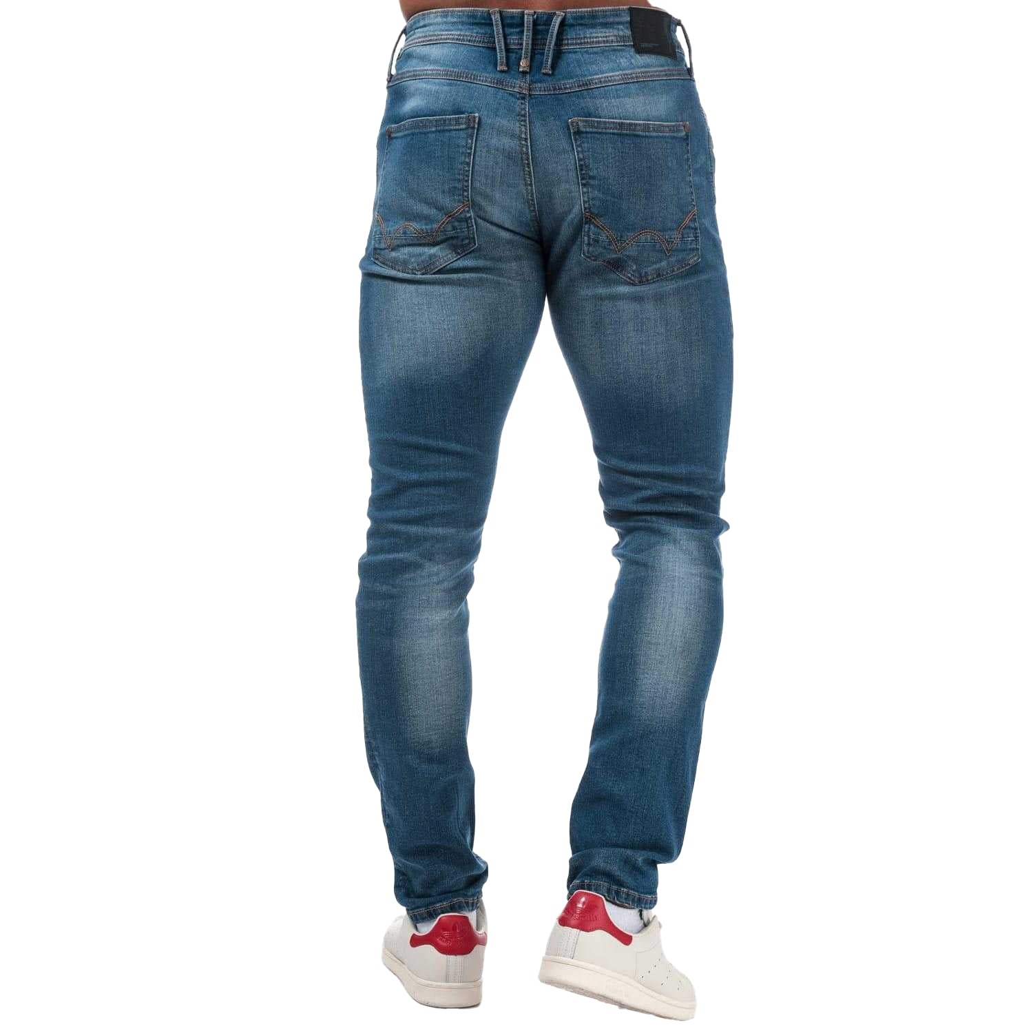 Denim - Back - Duck and Cover Mens Maylead Slim Jeans