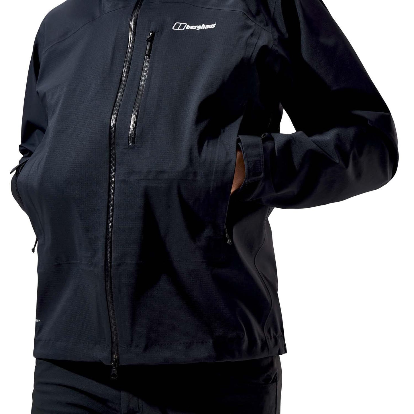 Black - Side - Berghaus Mens Truda Flex Waterproof Jacket