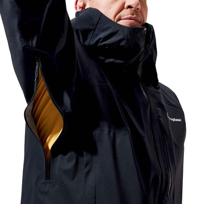 Black - Pack Shot - Berghaus Mens Truda Flex Waterproof Jacket