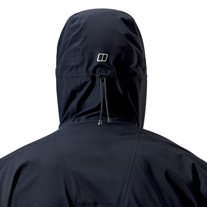 Black - Close up - Berghaus Mens Truda Flex Waterproof Jacket