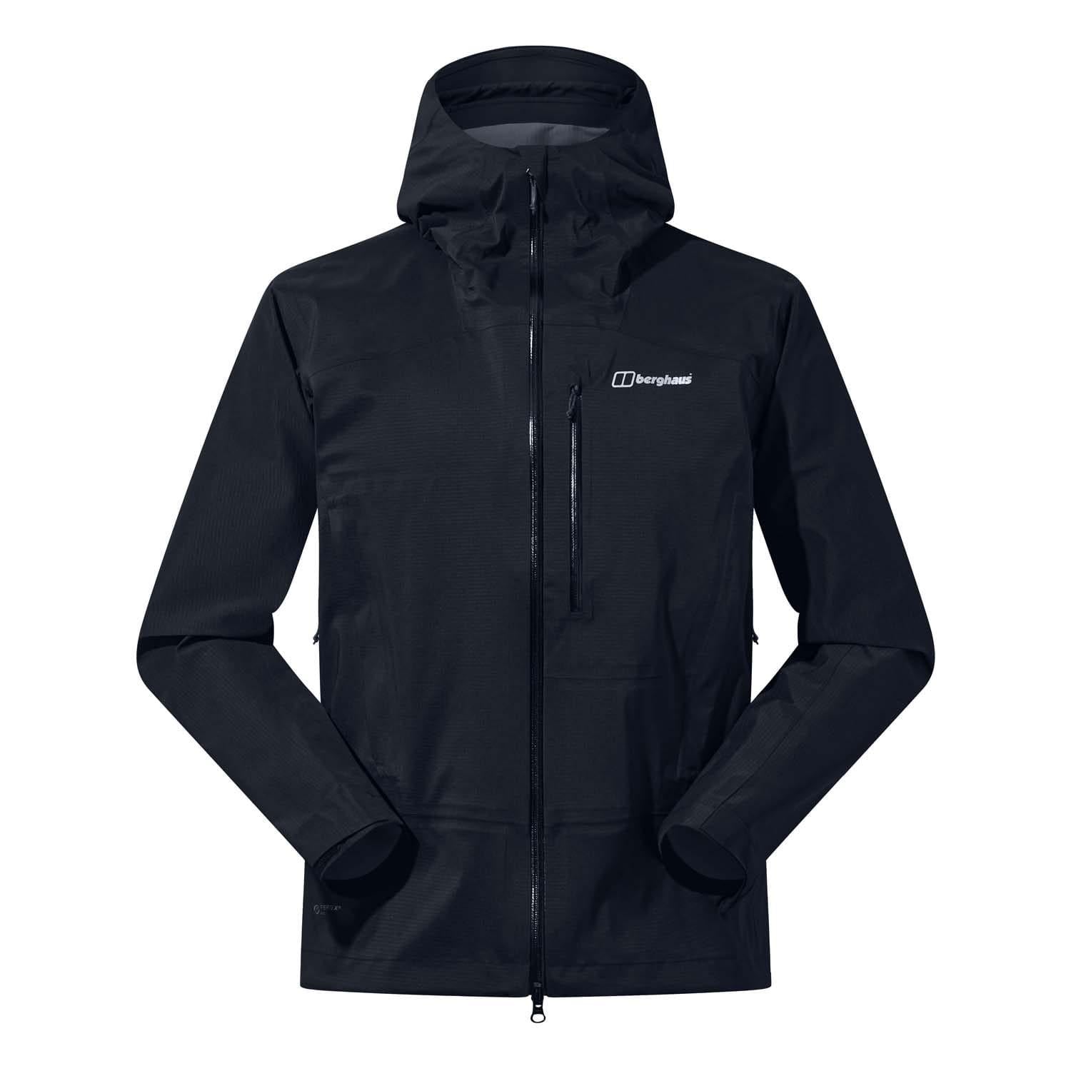 Black - Front - Berghaus Mens Truda Flex Waterproof Jacket