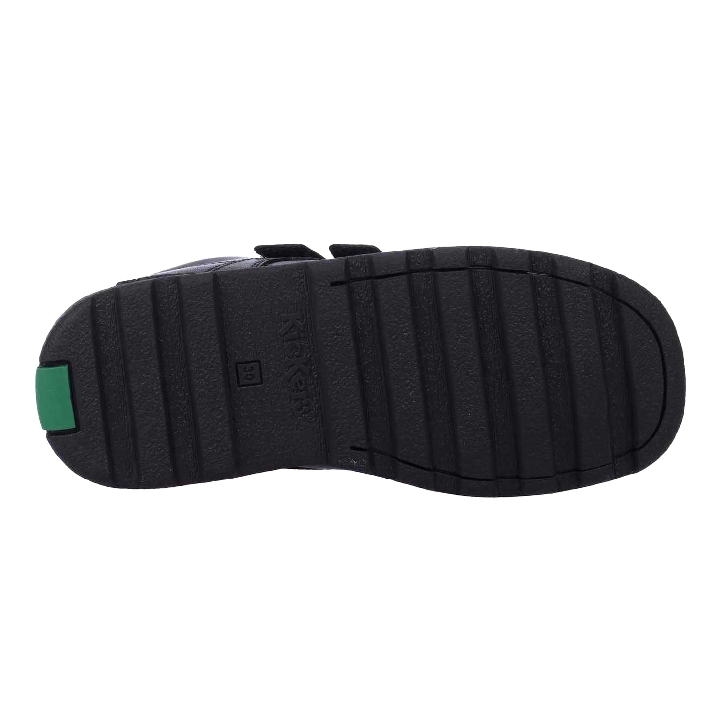 Black - Lifestyle - Kickers Childrens-Kids Fragma Lo Leather Straps Shoes