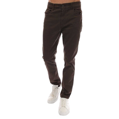 Green - Front - Lyle & Scott Mens 5 Pockets Chinos