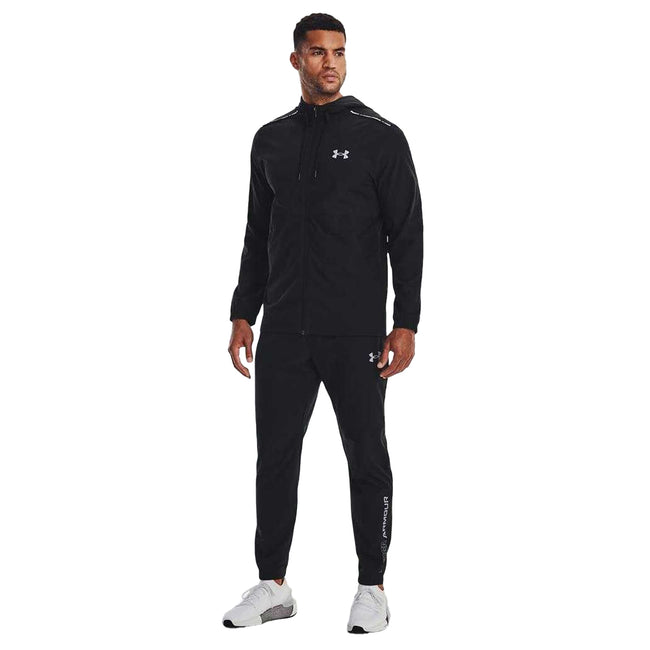 Black - Pack Shot - Under Armour Mens Woven Jogging Bottoms
