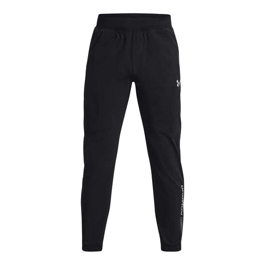 Black - Front - Under Armour Mens Woven Jogging Bottoms
