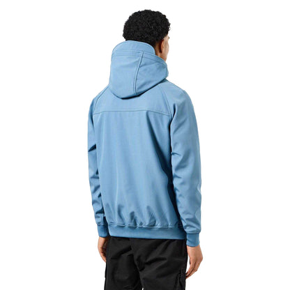 Blue - Back - Weekend Offender Mens Sulta Woven Softshell Bomber Jacket