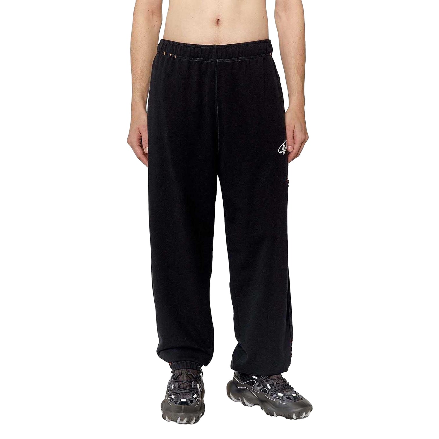 Black - Front - Diesel Mens P-Marky-Pock Trousers