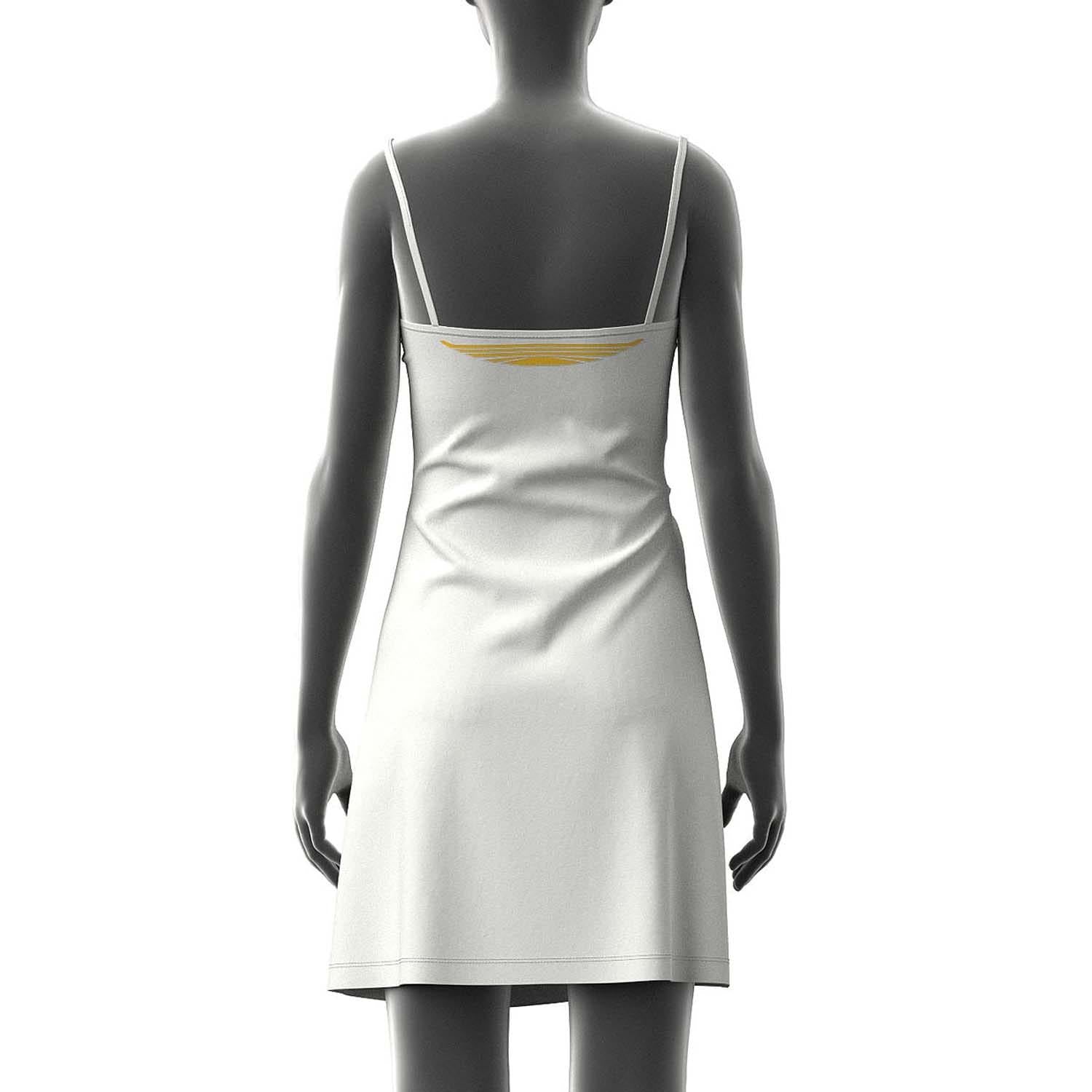 White - Back - Diesel Womens-Ladies Twisted Knot Front Dress