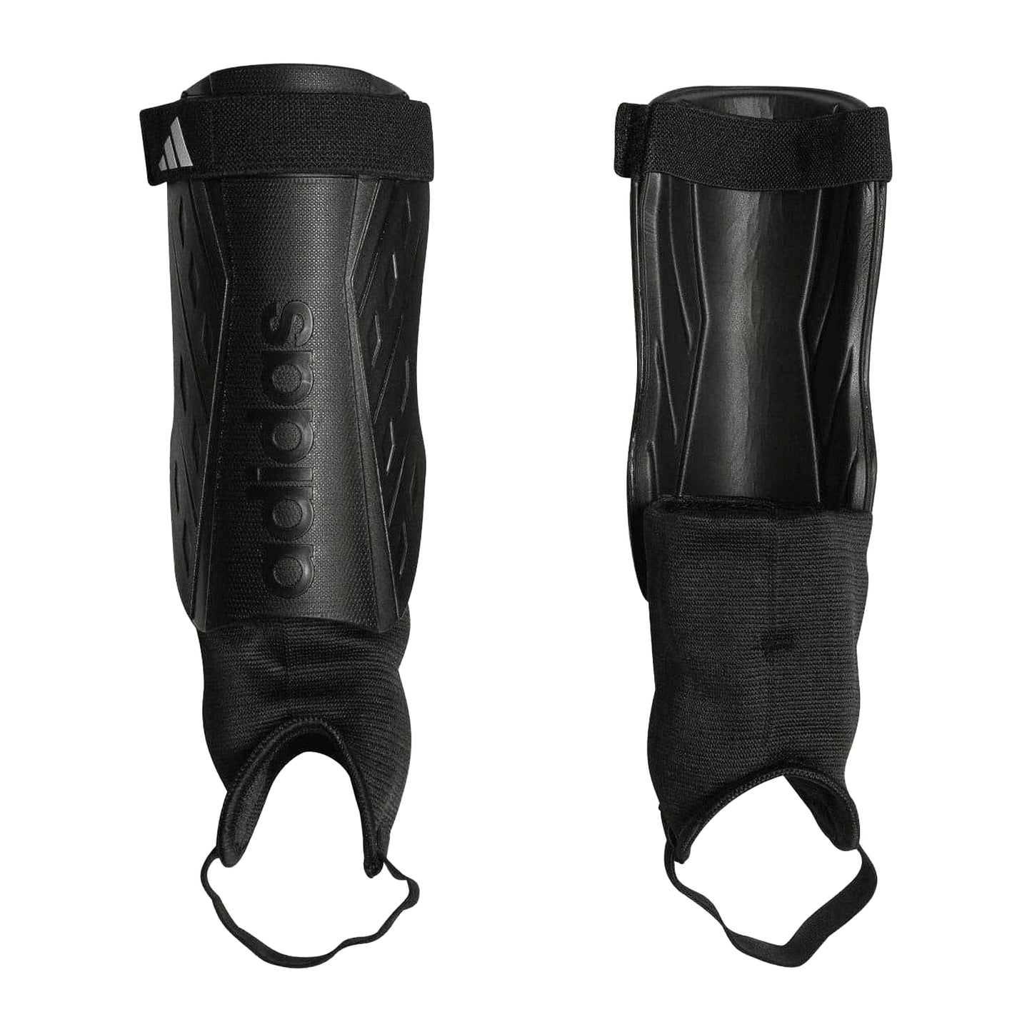 Black - Front - Adidas Childrens-Kids Tiro Match Shin & Ankle Guards