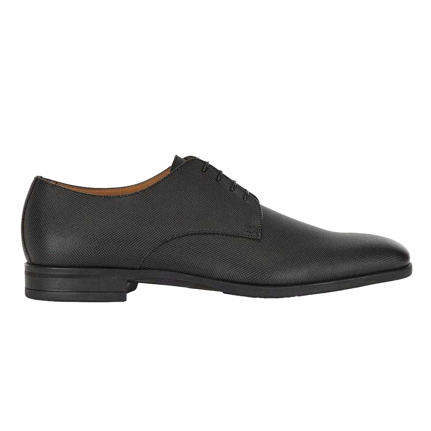 Black - Back - Boss Mens Kensington Leather Derby Shoes