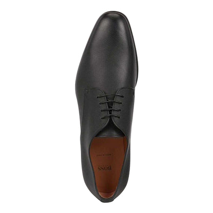 Black - Side - Boss Mens Kensington Leather Derby Shoes