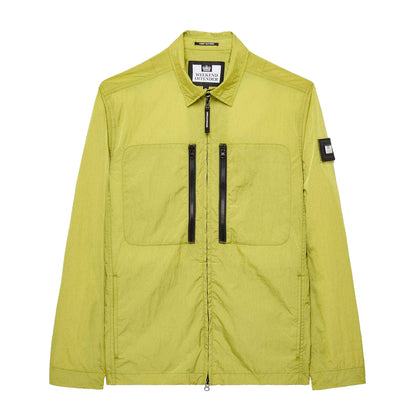 Lime - Front - Weekend Offender Mens Nicky Eyes Service Overshirt