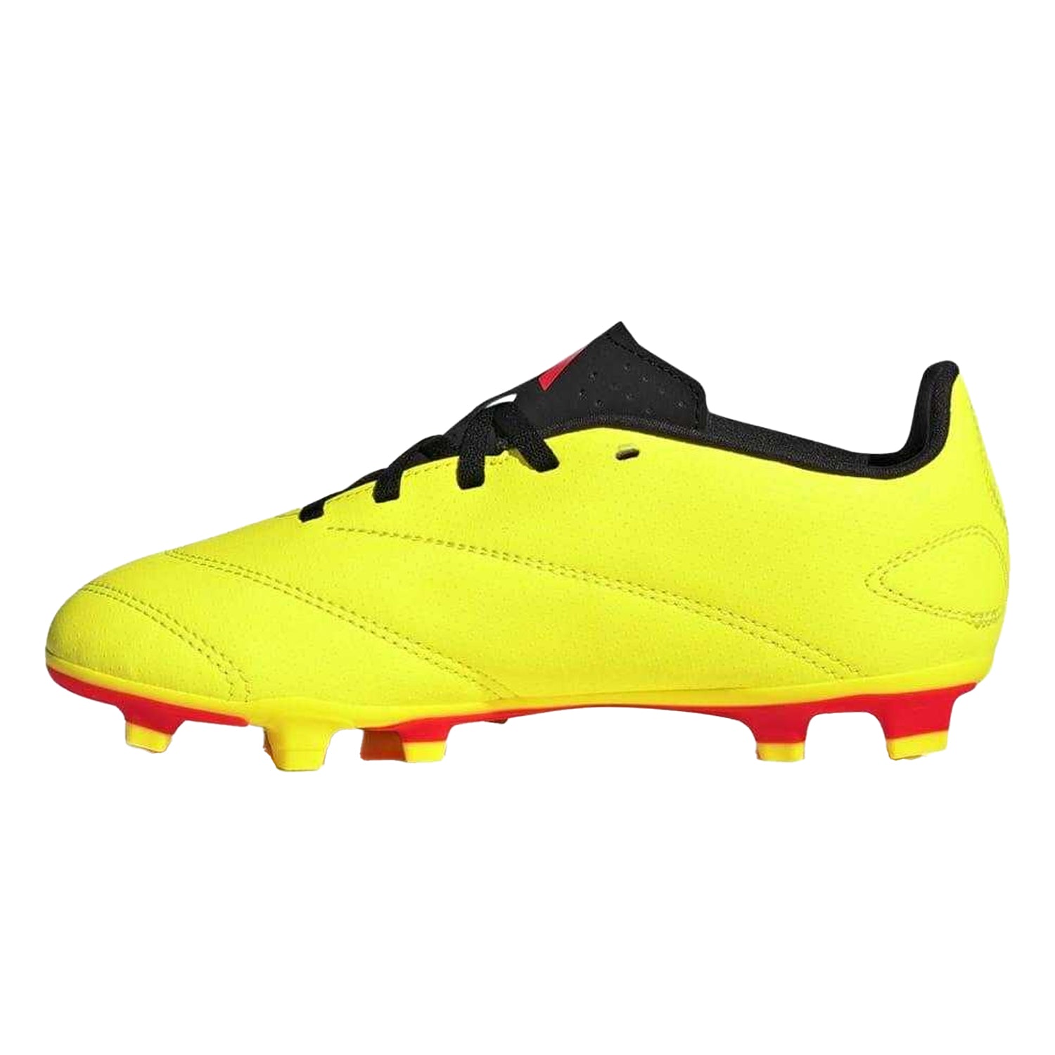 Yellow-Black - Side - Adidas Childrens-Kids Predator Club Flexible Ground Football Boots