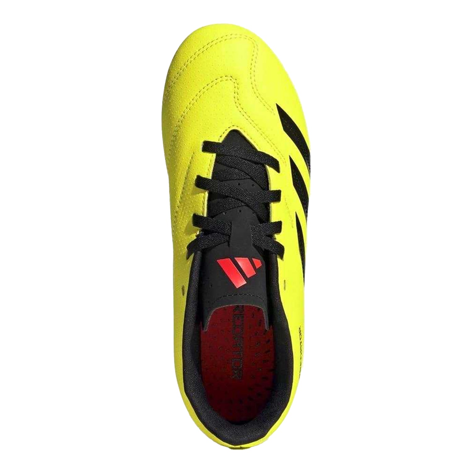 Yellow-Black - Pack Shot - Adidas Childrens-Kids Predator Club Flexible Ground Football Boots