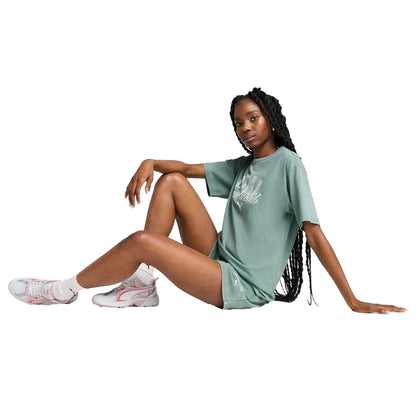 Green - Lifestyle - Puma Womens-Ladies Class Relaxed Fit T-Shirt