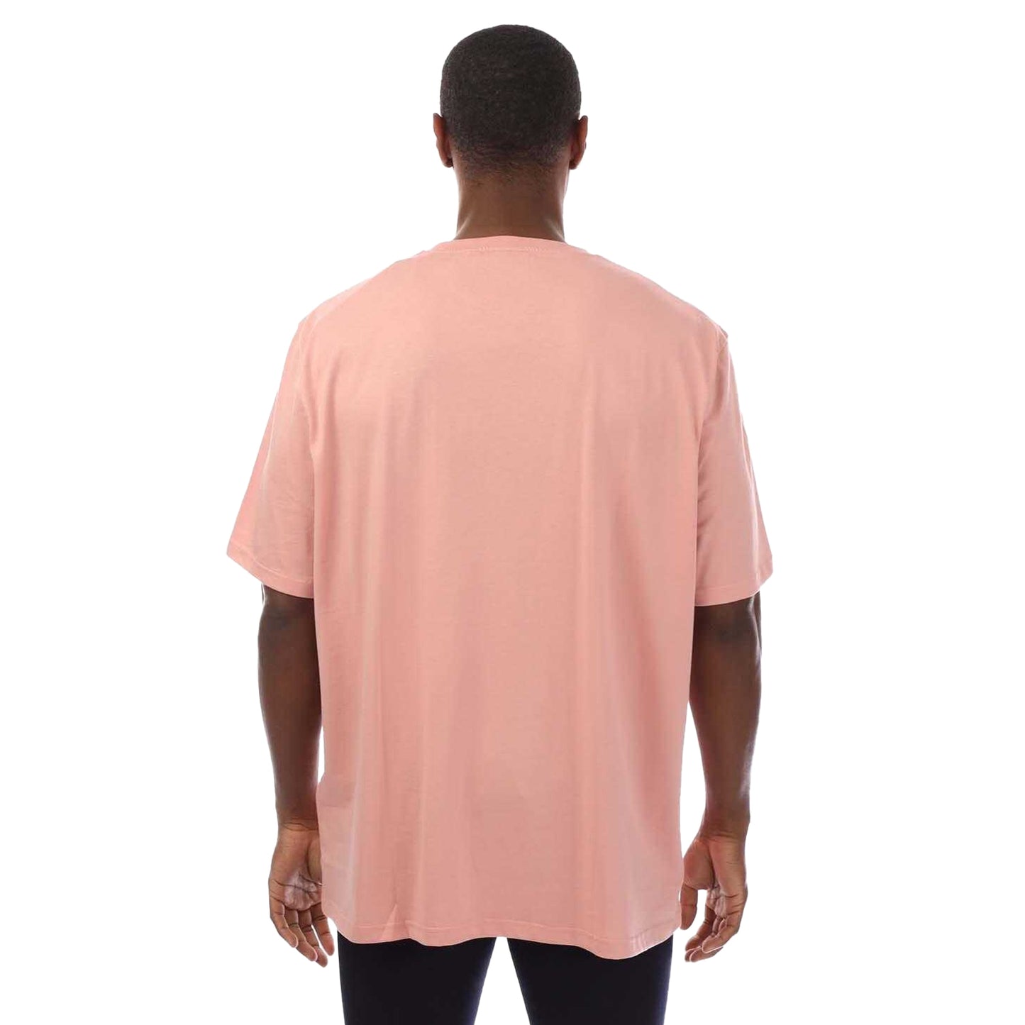 Pink - Back - Lyle & Scott Mens Plain T-Shirt