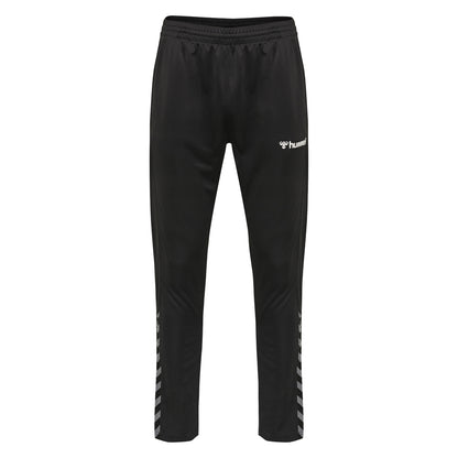 Black-White - Front - Hummel Mens Authentic Polyester Jogging Bottoms