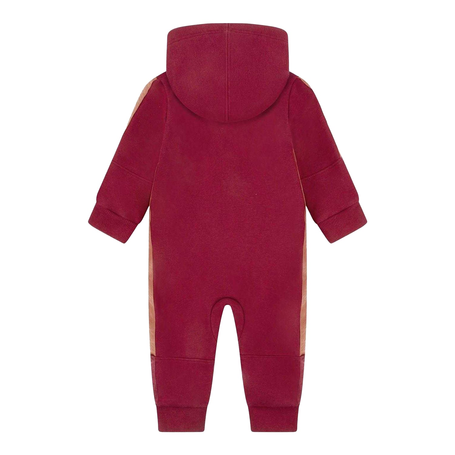 Red - Back - Nike Baby Swoosh Hooded Taped Bodysuit