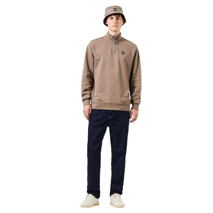Brown - Lifestyle - Weekend Offender Mens Matisa Quarter Zip Sweatshirt